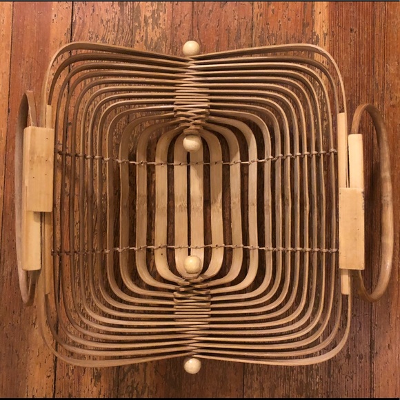 Vintage bamboo sculptural top handle bag - Picture 2 of 3